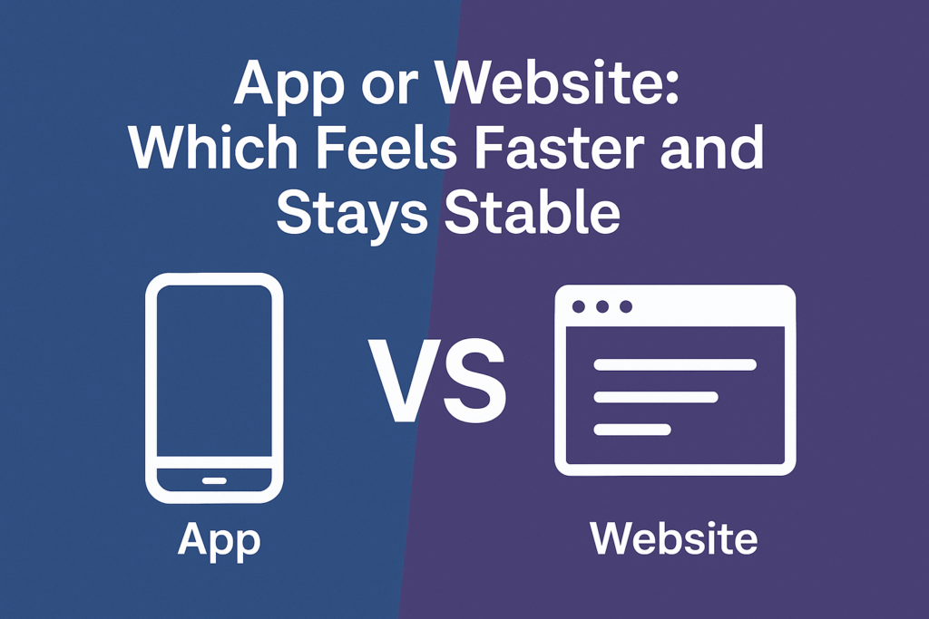 Aplikasi atau website yang lebih cepat dan stabil
