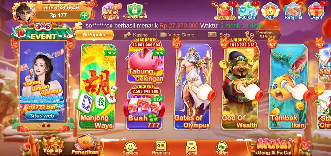 Screenshot INA777 APK v2.1.6 Download untuk Android