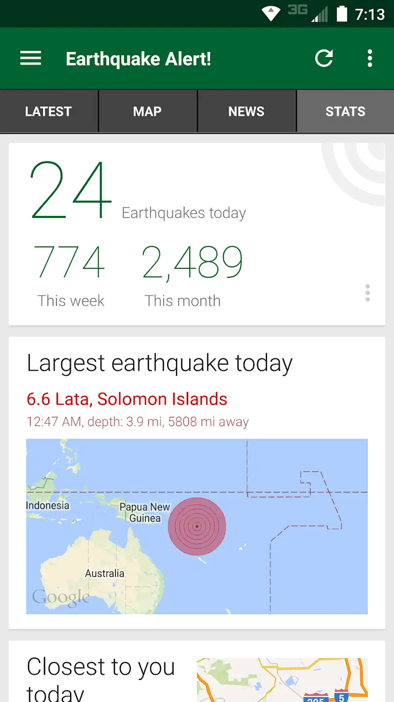 Screenshot Earthquake Alert APK 3.0.5