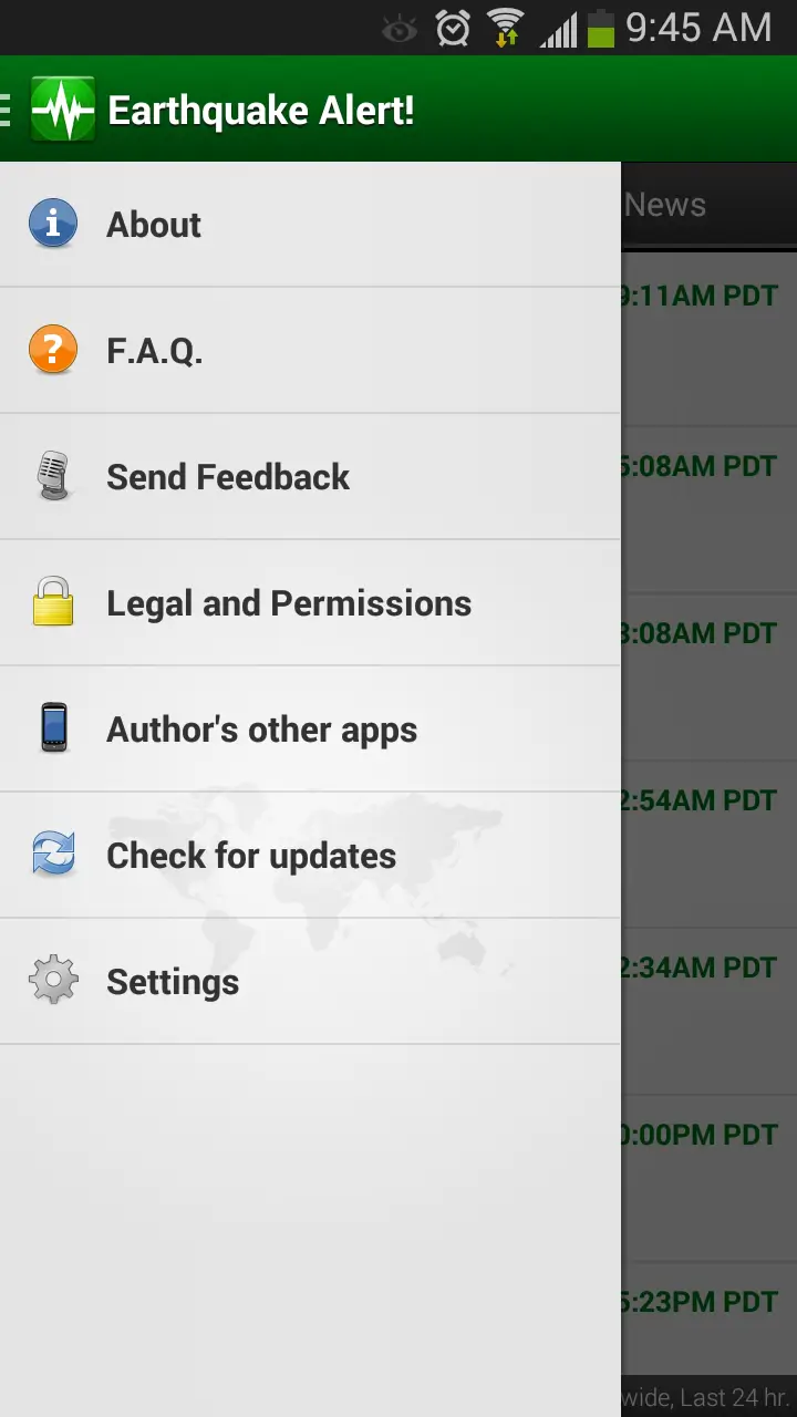 Screenshot Earthquake Alert APK 3.0.5