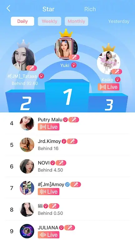 Screenshot Bling Bling Live APK