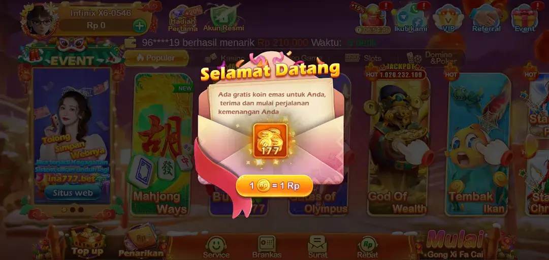 Screenshot INA777 APK v2.1.6 Download untuk Android