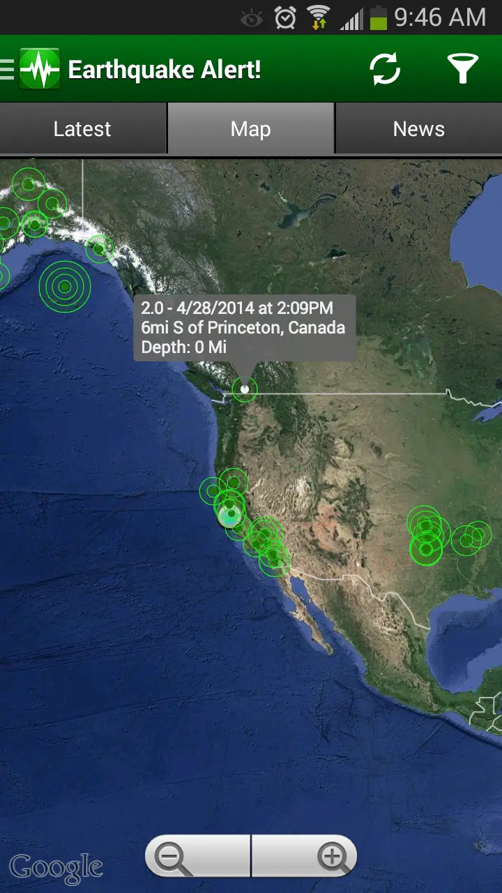 Screenshot Earthquake Alert APK 3.0.5