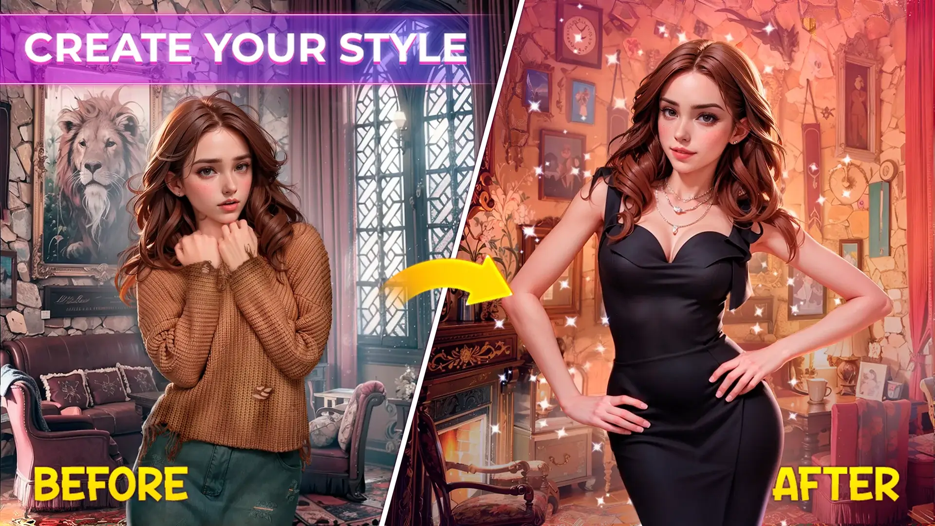 Screenshot My Fantasy APK v2.9.8 - Game Role-Playing Romantis dengan Pilihan Cerita