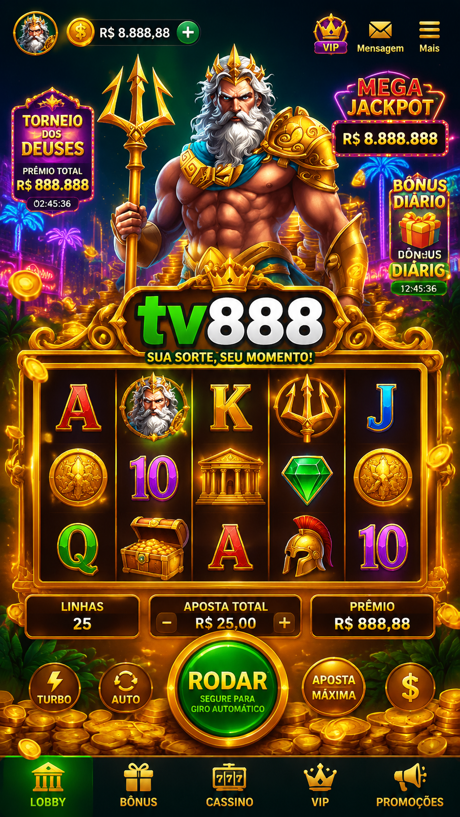 Screenshot tv888 APK 7.8.7: Game Slot Seru dengan Gameplay Lancar