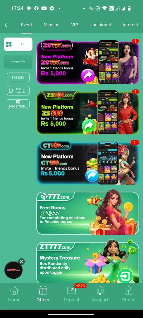 Screenshot ZT777 APK v1.0