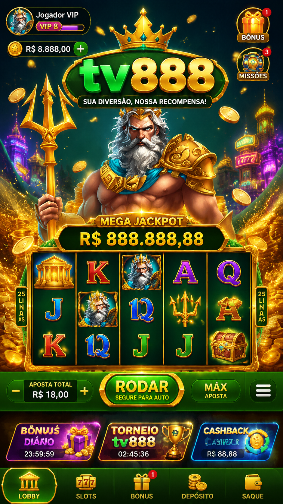 Screenshot tv888 APK 7.8.7: Game Slot Seru dengan Gameplay Lancar