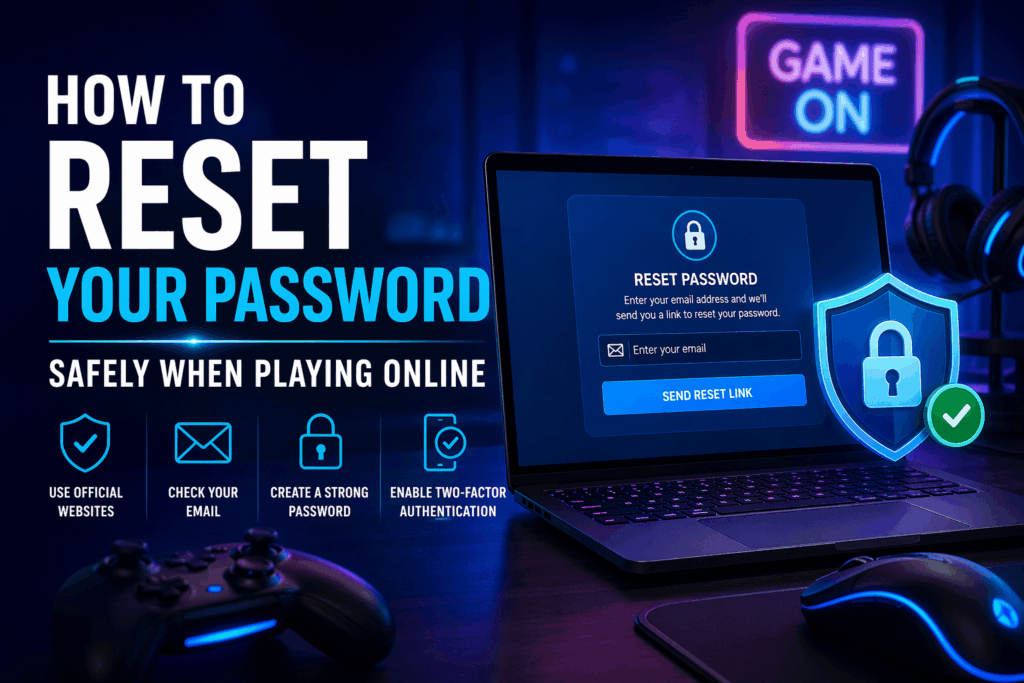 Panduan aman reset kata sandi saat bermain online