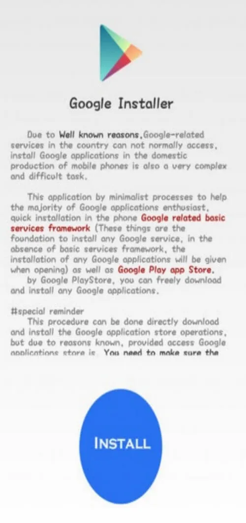 Screenshot Google Installer APK v5.0 untuk Pasang Layanan Google
