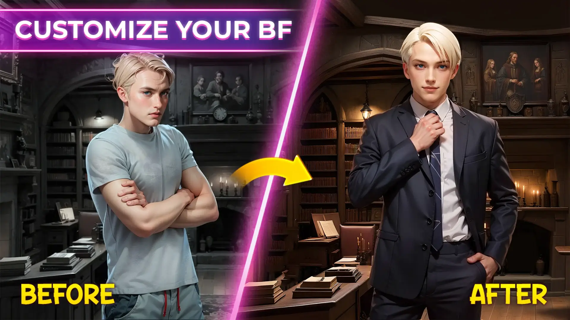Screenshot My Fantasy APK v2.9.8 - Game Role-Playing Romantis dengan Pilihan Cerita