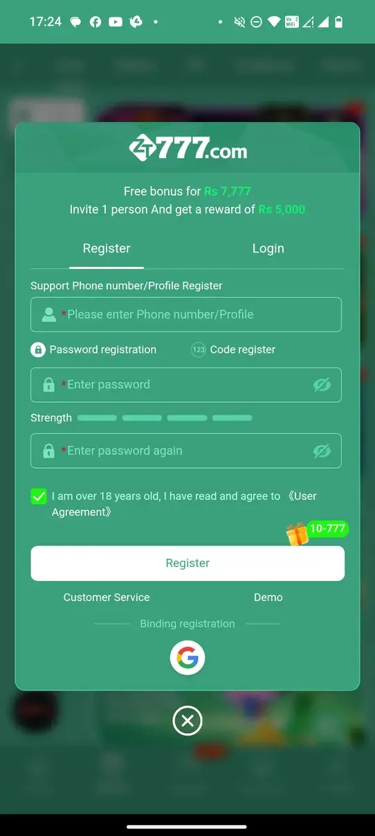 Screenshot ZT777 APK v1.0