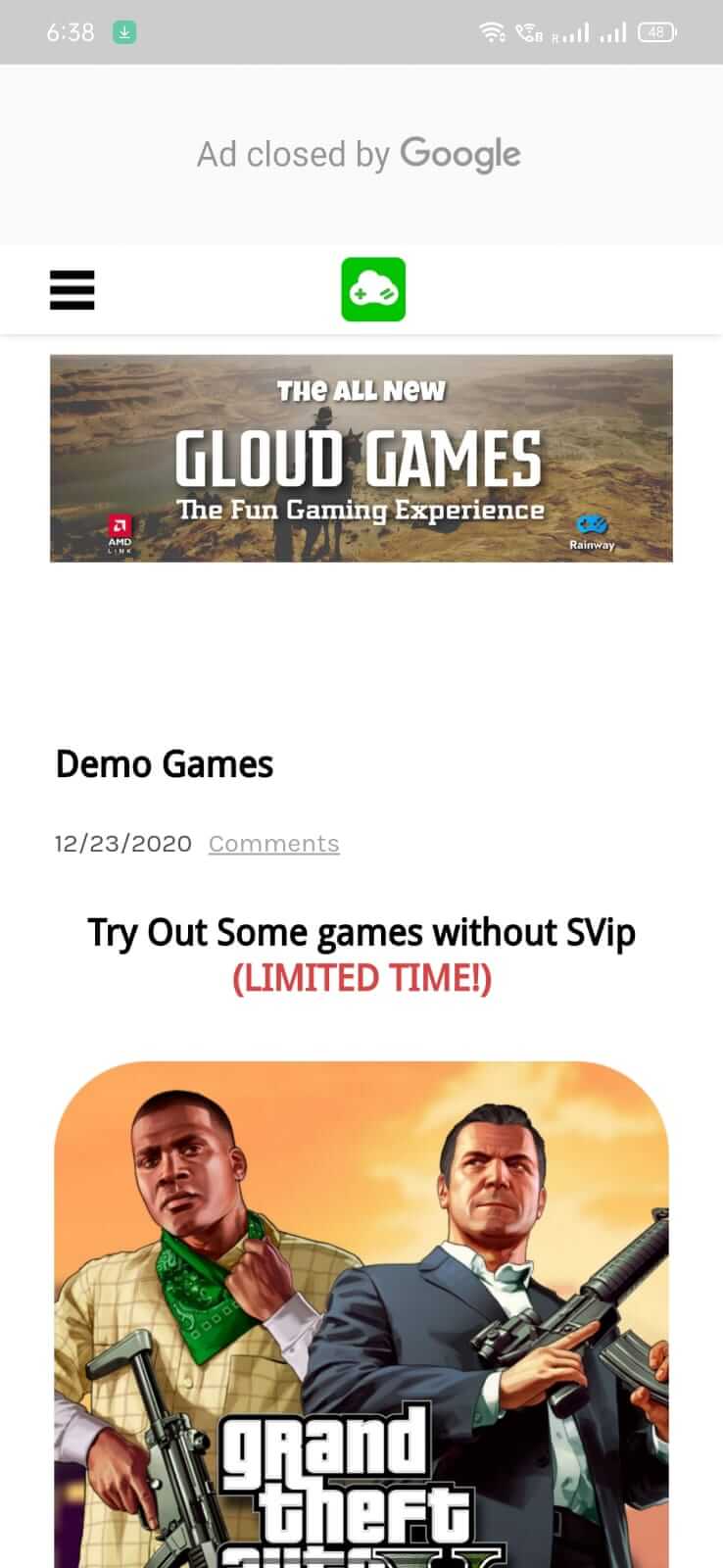Screenshot Gloud Games APK