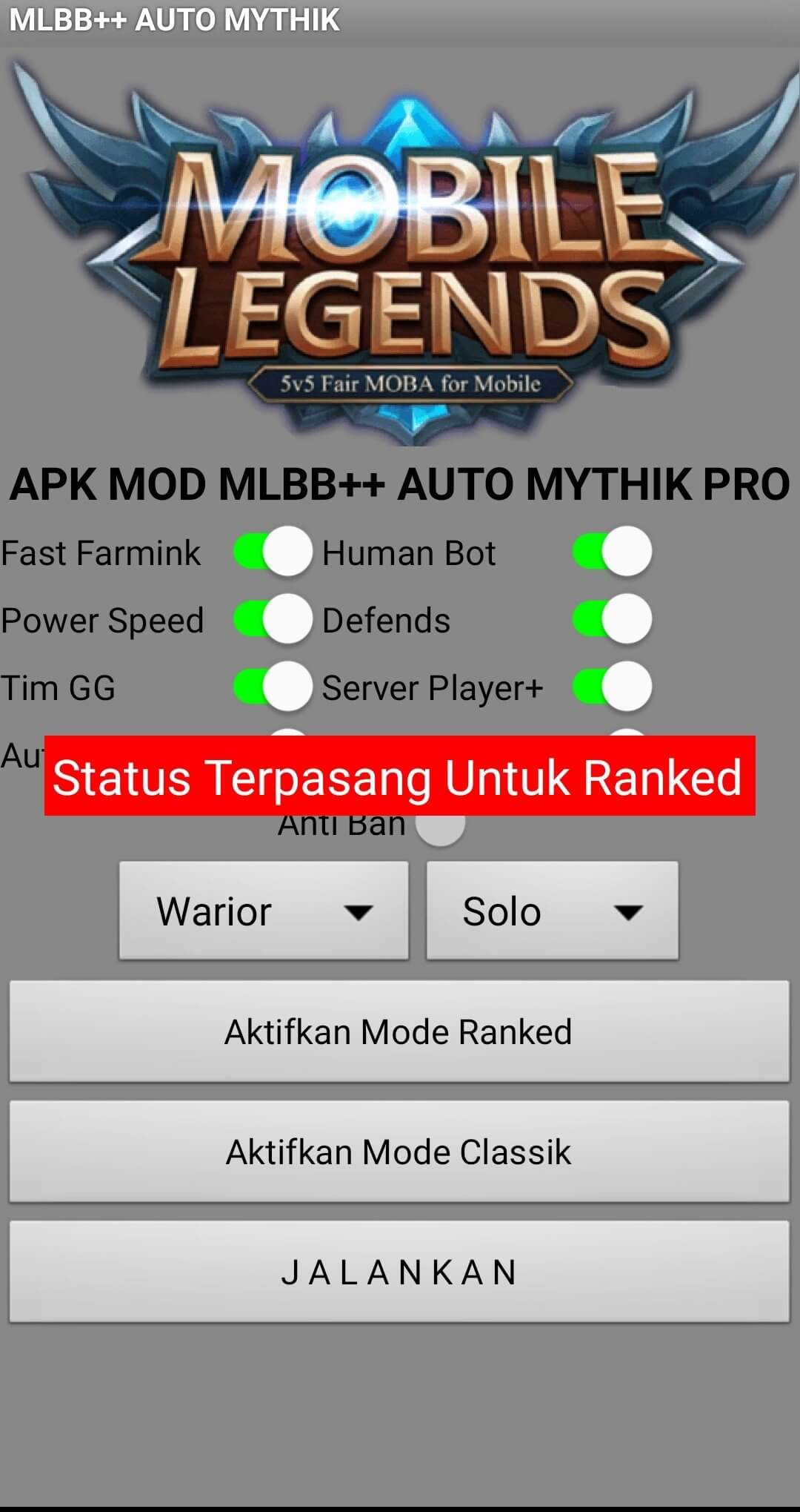 Screenshot Mobile Legends Rank Booster APK v1.0