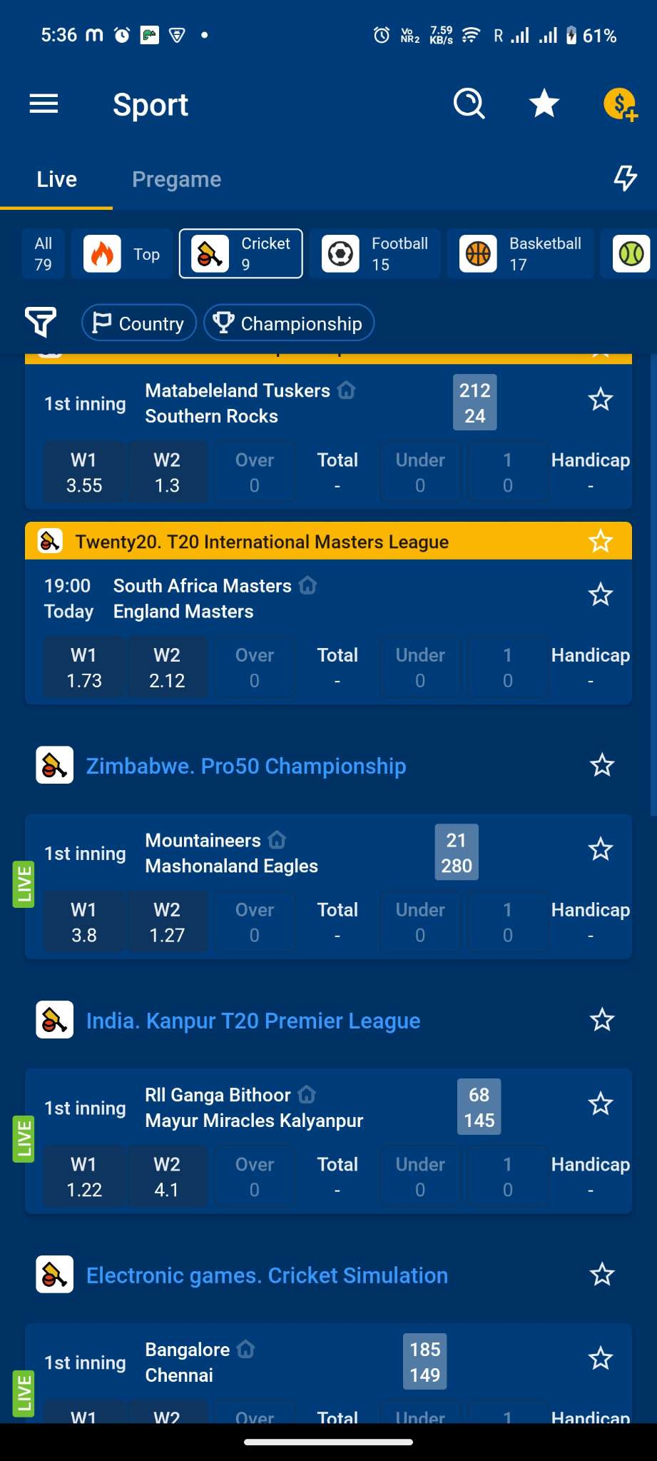 Screenshot MostBet APK v7.3.1