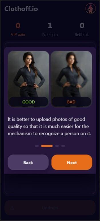 Screenshot Clothoff.io APK v2.0.2