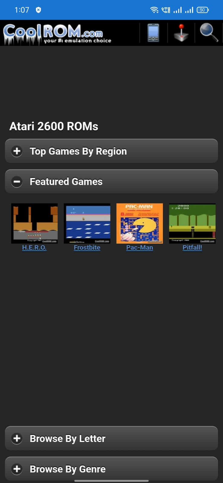 Screenshot CoolROM APK v1.0