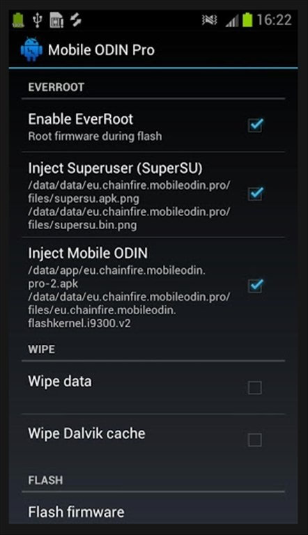 Screenshot Mobile Odin APK