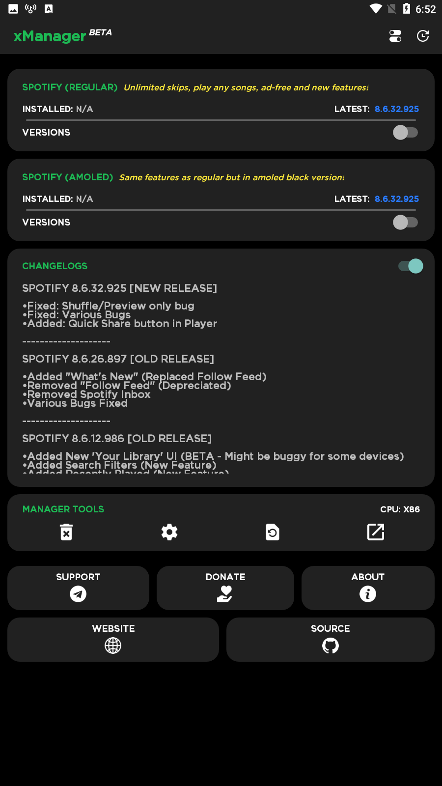 Screenshot xManager For Spotify APK