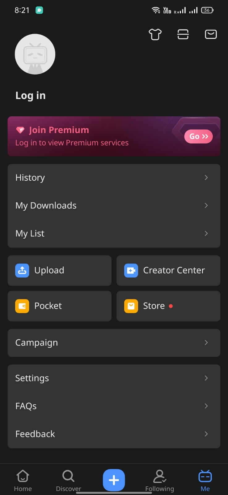Screenshot Bstation APK