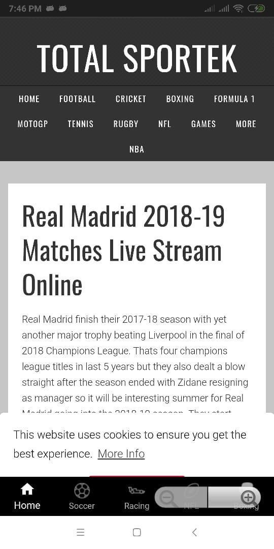 Screenshot TotalSportek APK