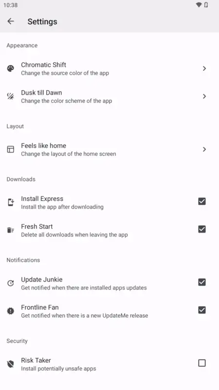 Screenshot Update Me APK v2.2.2