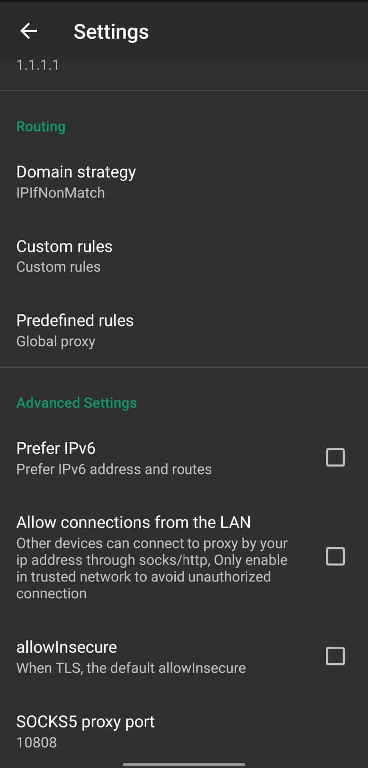 Screenshot 100MB VPN APK v1.8