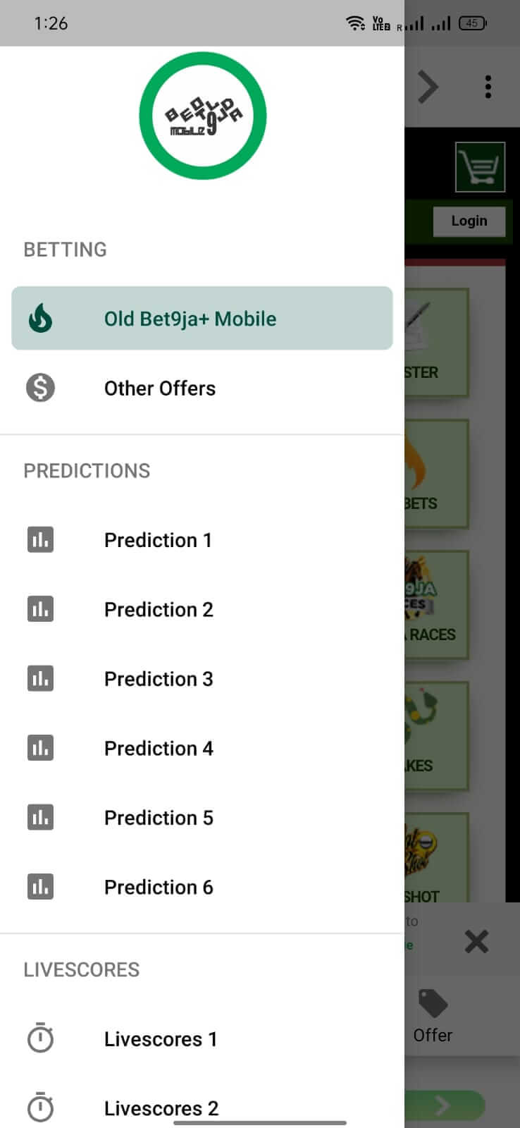 Screenshot Old Bet9ja Mobile APK v83.03.17