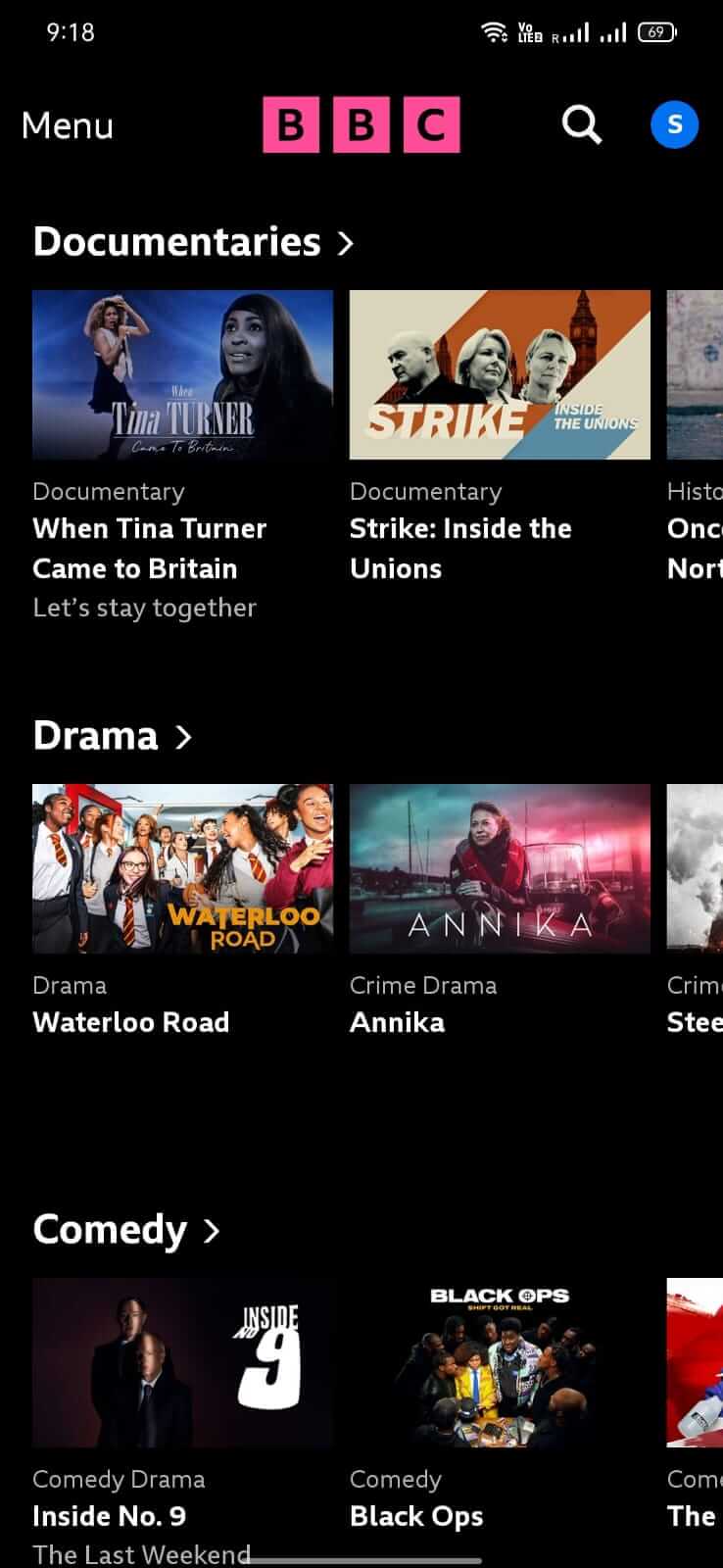 Screenshot BBC iPlayer APK