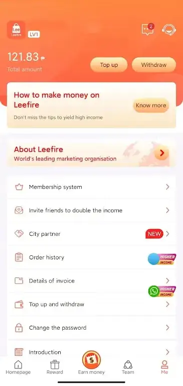 Screenshot Leefire APK