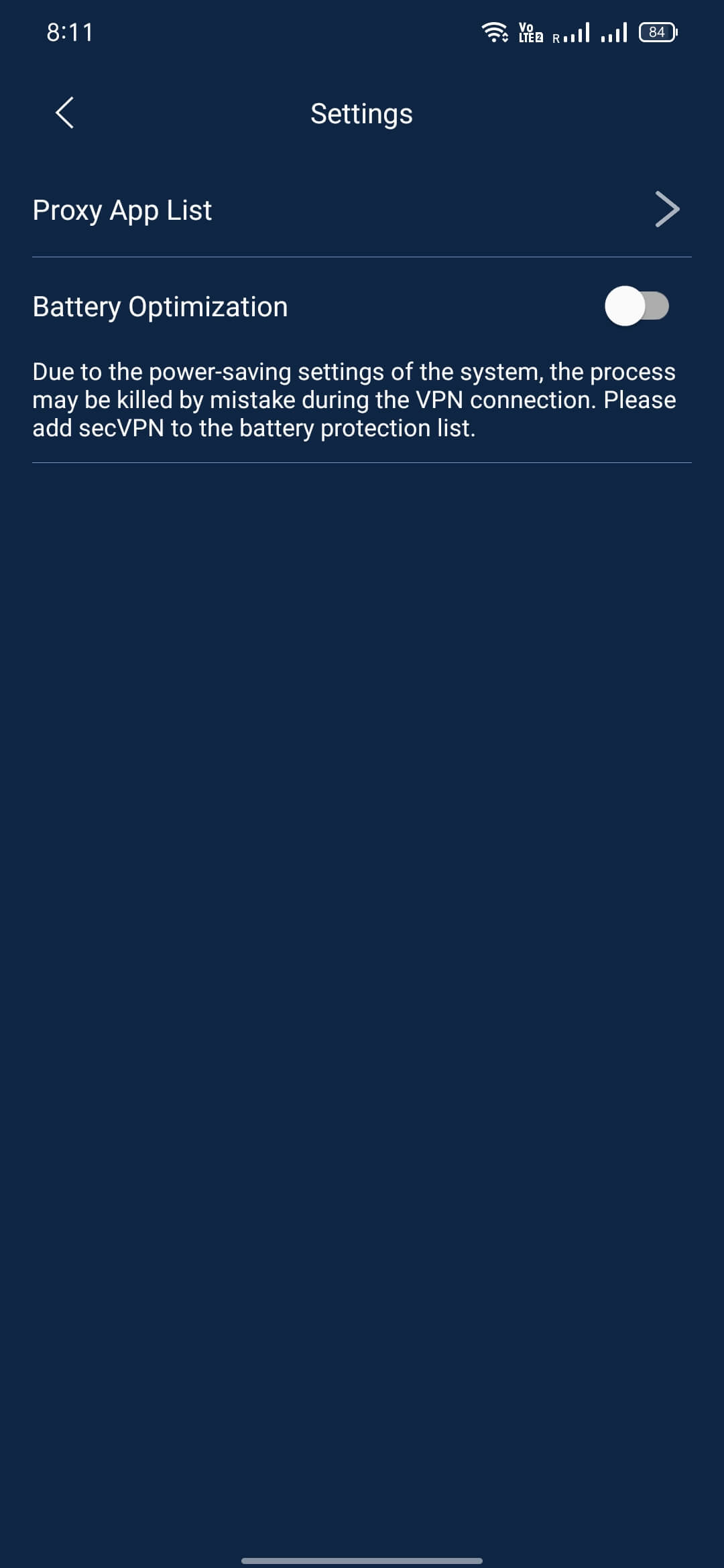 Screenshot SecVPN APK