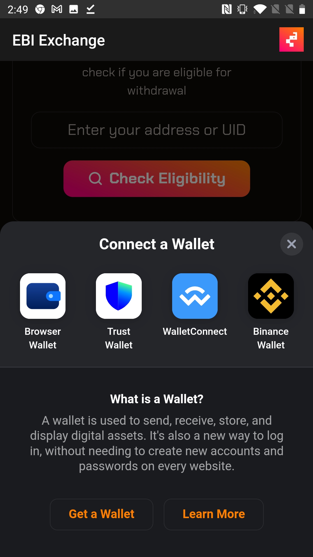 Screenshot EBI Exchange APK