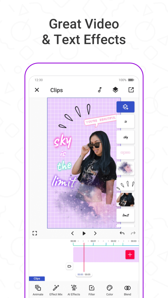 Screenshot Funimate APK v14.0.9 untuk Edit Video Android