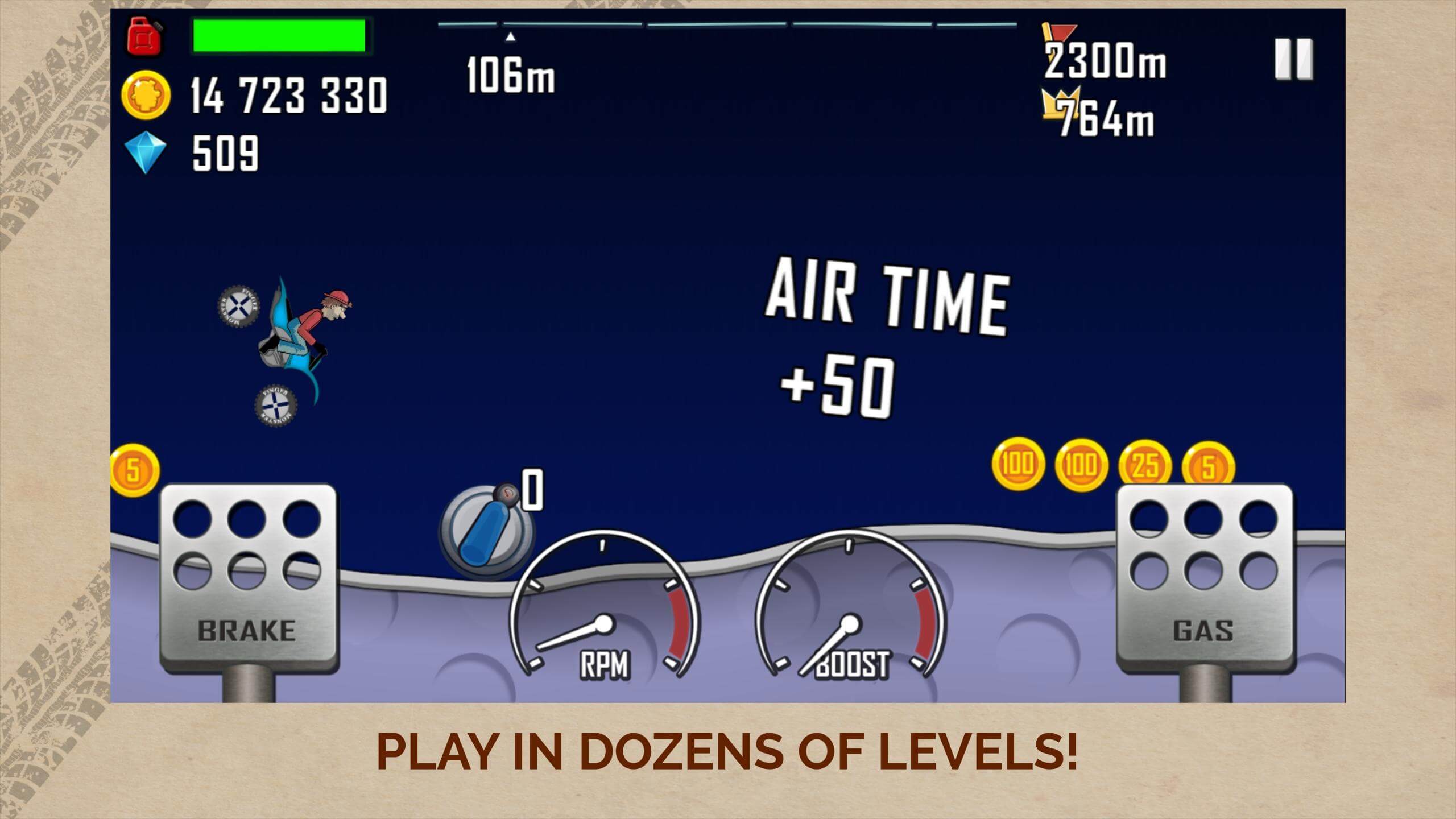 Screenshot Hill Climb Racing APK v1.69.0