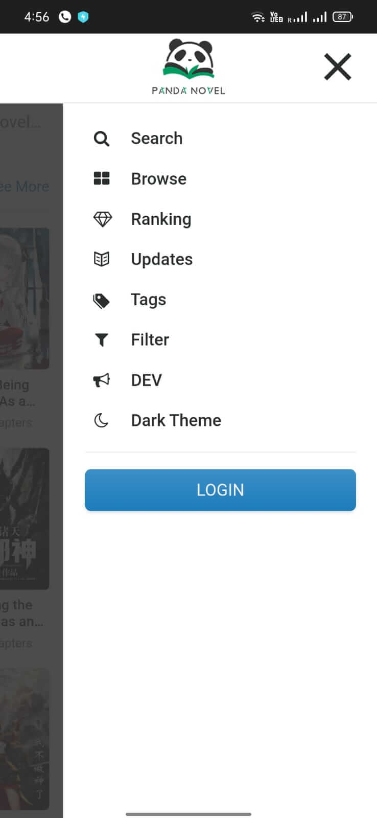 Screenshot Panda Novel APK