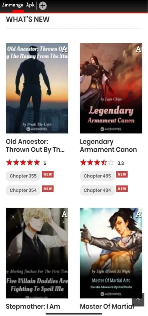 Screenshot Zinmanga APK v9.8 Terbaru untuk Baca Manga Offline