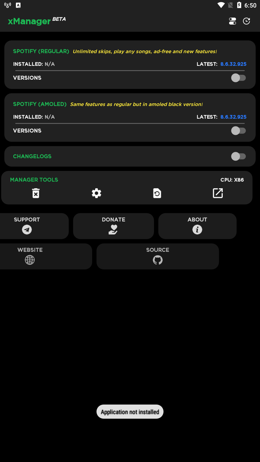 Screenshot xManager For Spotify APK
