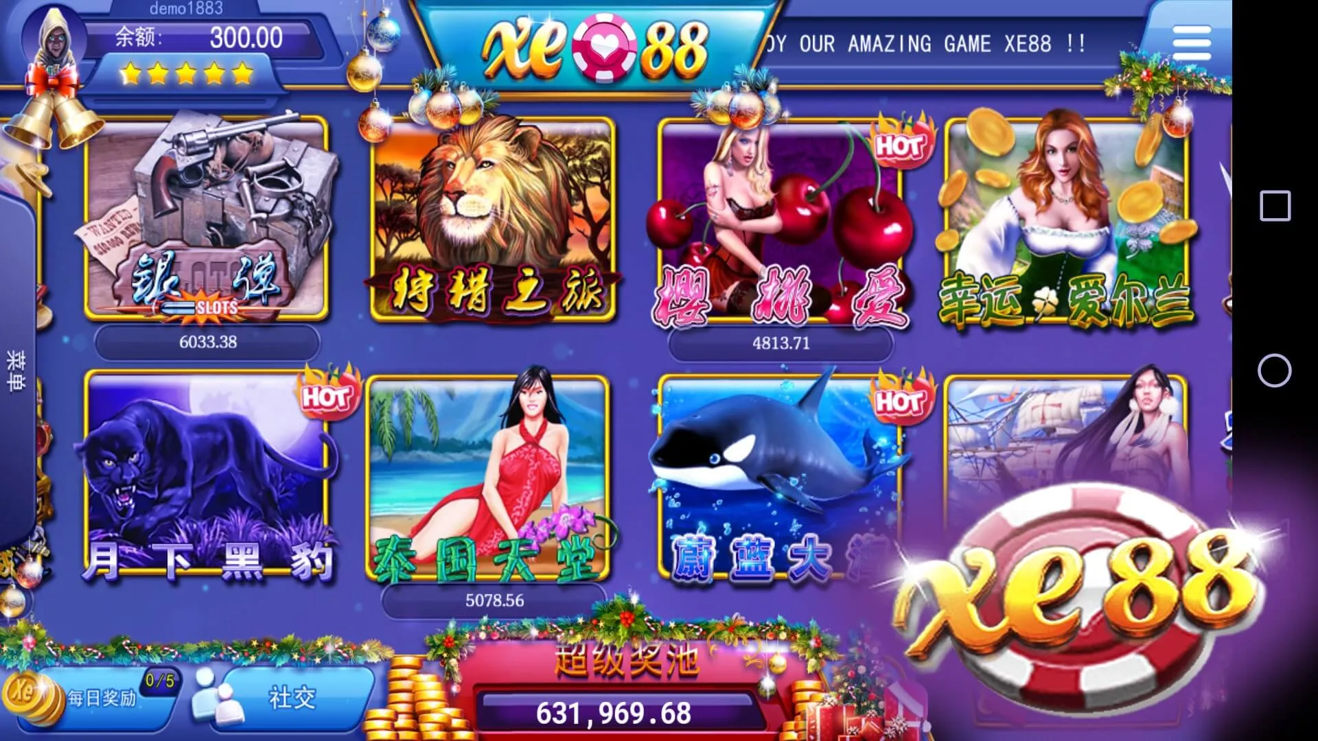 Screenshot Xe88 APK v9.75