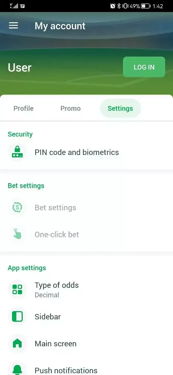 Screenshot Linebet APK v36