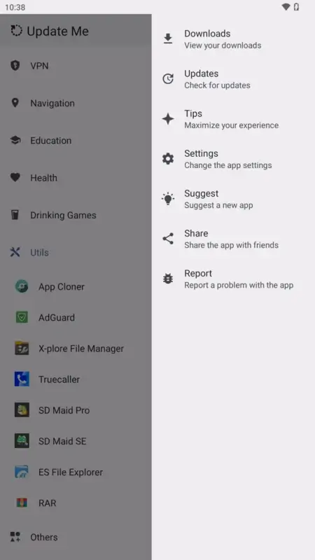 Screenshot Update Me APK v2.2.2
