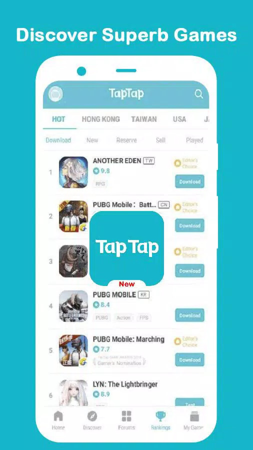 Screenshot TapTap APK untuk Android