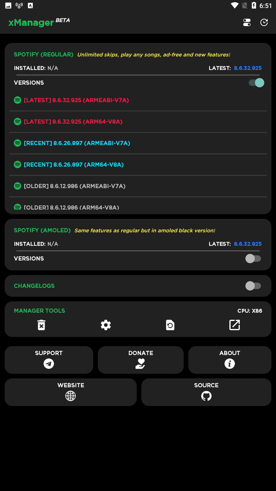 Screenshot xManager For Spotify APK