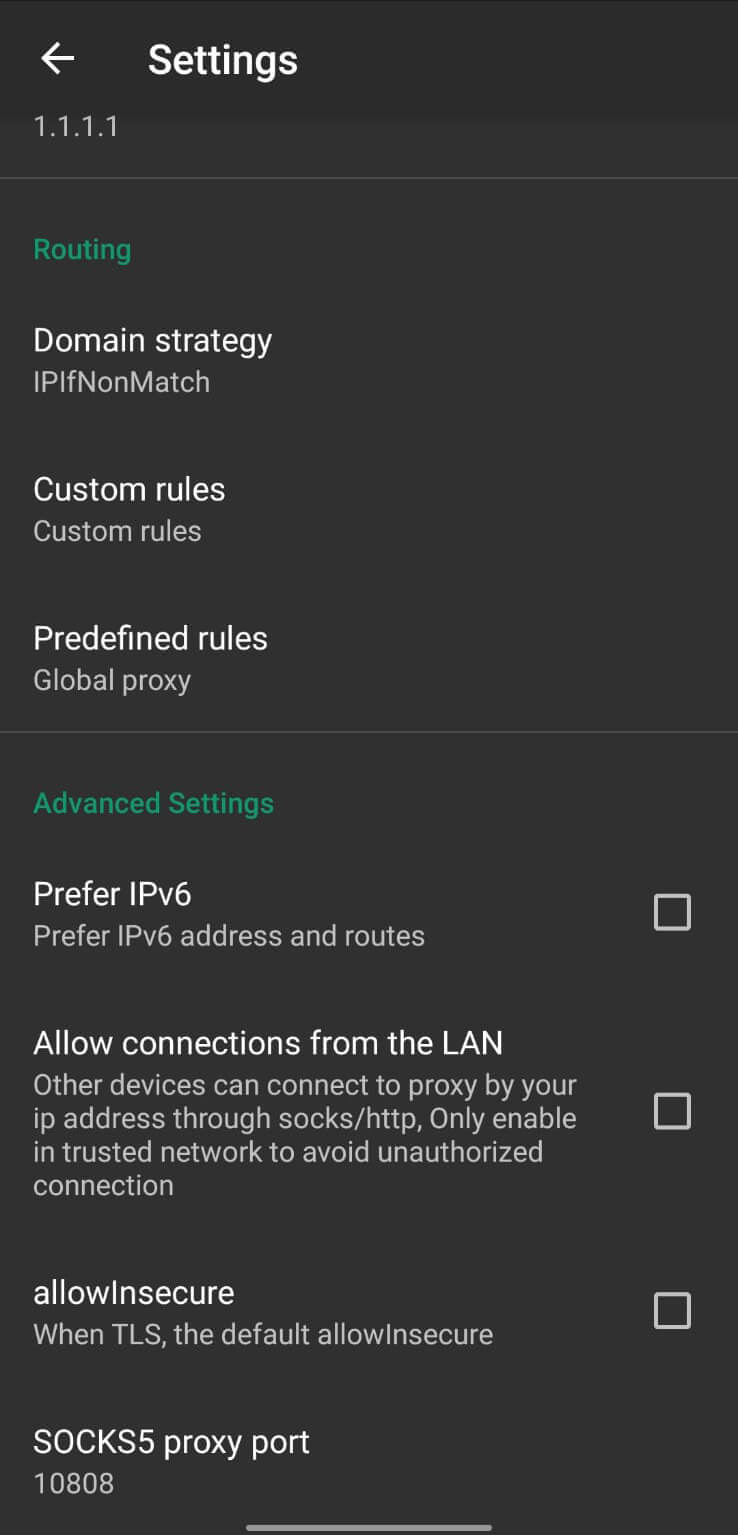 Screenshot 100MB VPN APK v1.8