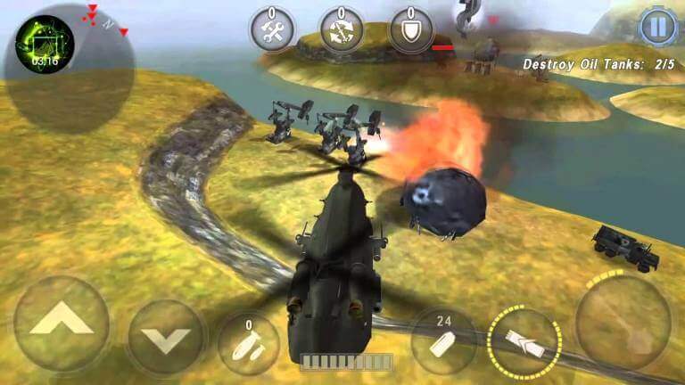 Screenshot GUNSHIP BATTLE: Helicopter 3D APK