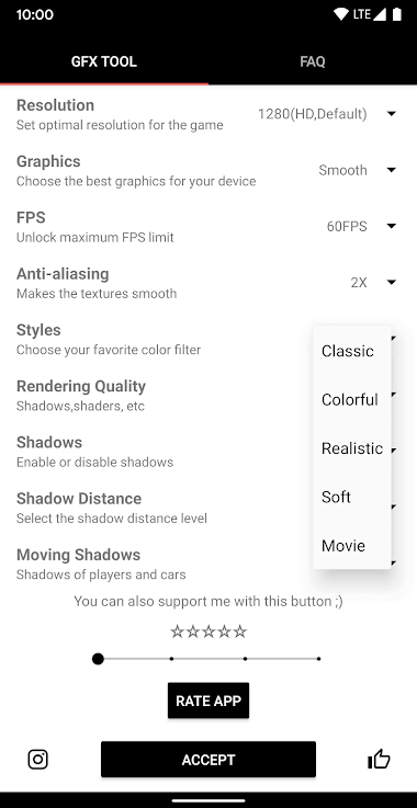 Screenshot GFX Tool APK v10.4.0