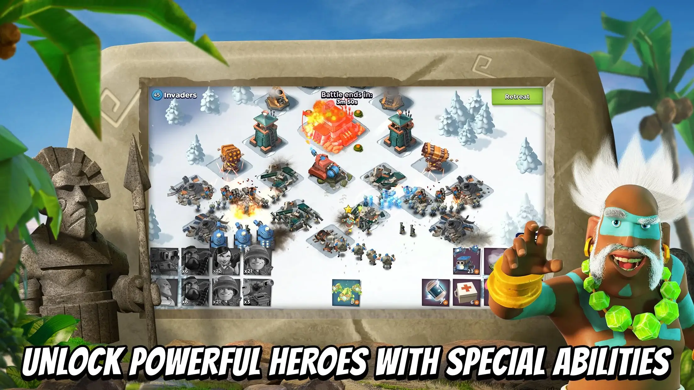Screenshot Boom Beach APK v61.102 - Strategi Perang Pulau Seru