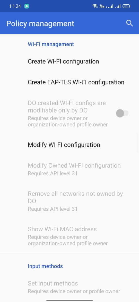 Screenshot Test DPC APK v9.0.16 untuk Pengujian Aplikasi Android
