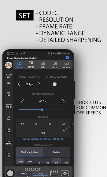 Screenshot Blackmagic Camera APK