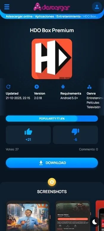 Screenshot Adescare Online APK 4.7