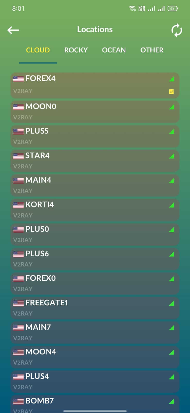 Screenshot Shenzo VPN APK