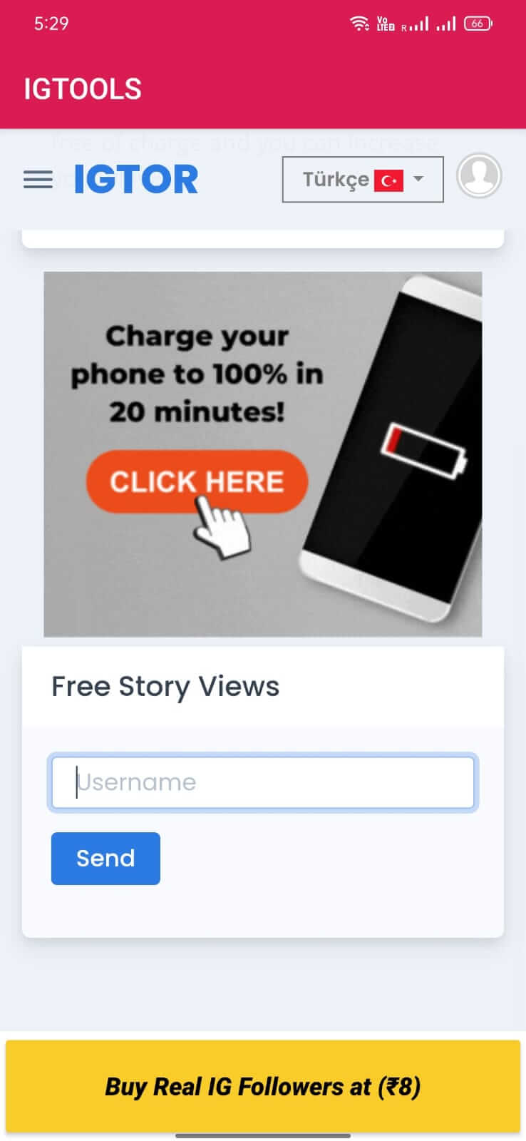 Screenshot IGTools APK v9S